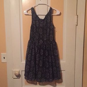 black and white dress